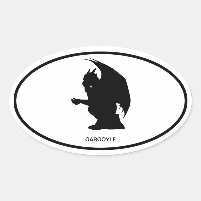 Sticker Gargoyle Oval (Devant)