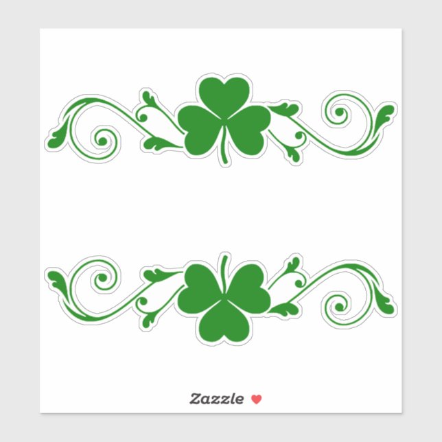 Sticker Garlands shamrock (Feuille)
