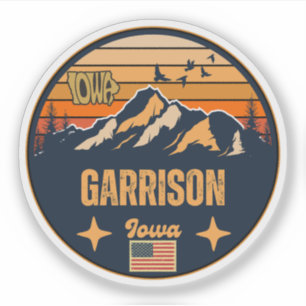Sticker Garrison, Iowa Ia, États-Unis