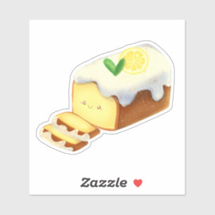 Sticker Gâteau au citron avec glaçage