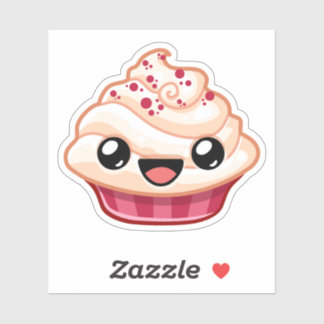 Sticker Gâteau rouge/blanc - Happy Jump