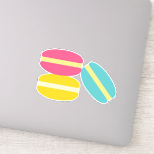 Sticker Gâteaux colorés de macaron français