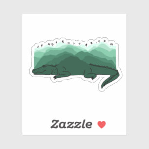 Sticker Gator Mountains