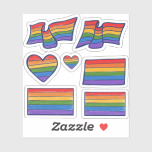 Sticker Gay pride Arc-en-ciel
