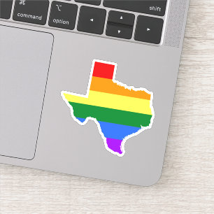 Sticker Gay pride Texas Rainbow