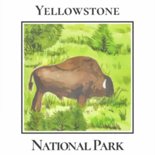 Sticker Géant Doux de Yellowstone