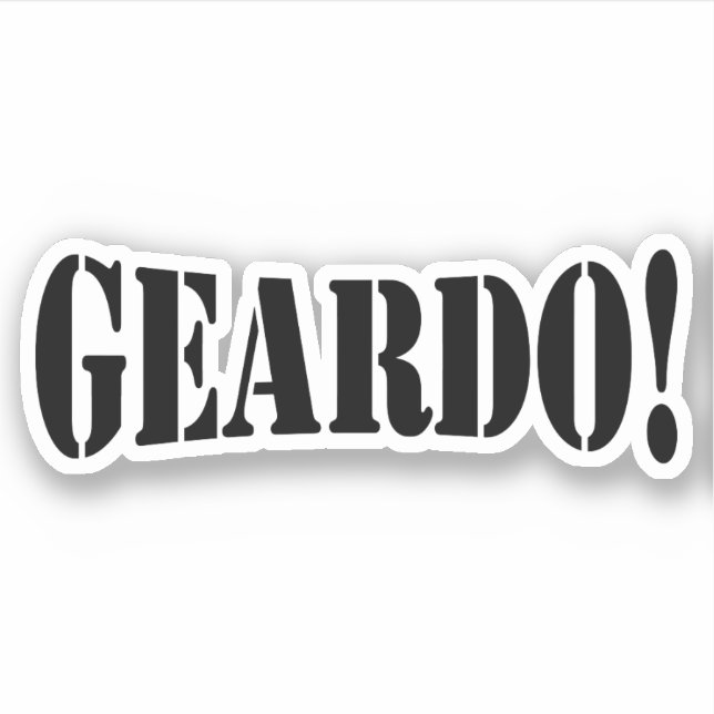 STICKER GEARDO ! (Devant)