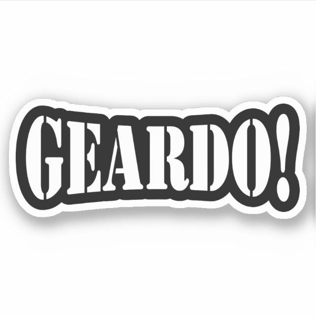 STICKER GEARDO ! (Devant)