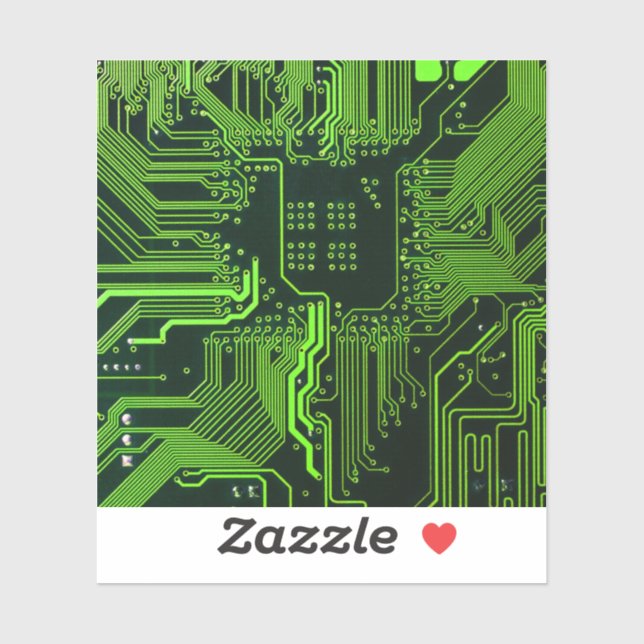 Sticker Geek de la carte de circuit électronique Nerd PCB  (Feuille)