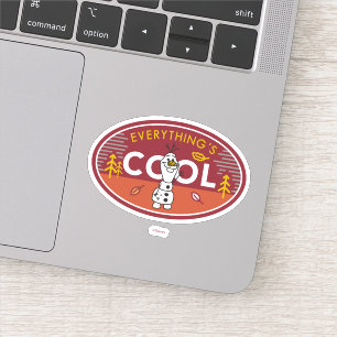 Sticker Gelé 2  Olaf - Tout est Cool
