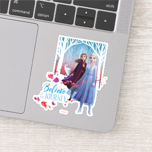 Sticker Gelée 2 : Elsa, Anna, et Olaf  Croire
