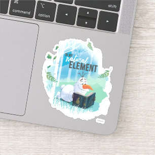 Sticker Gelée 2 : Olaf  Dans Mon Élément Naturel