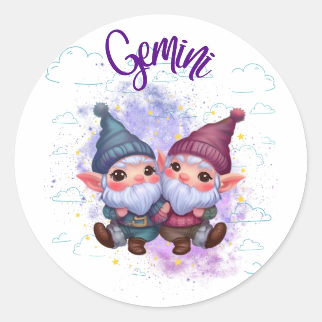 Sticker Gemini Gnomoscope (Devant)