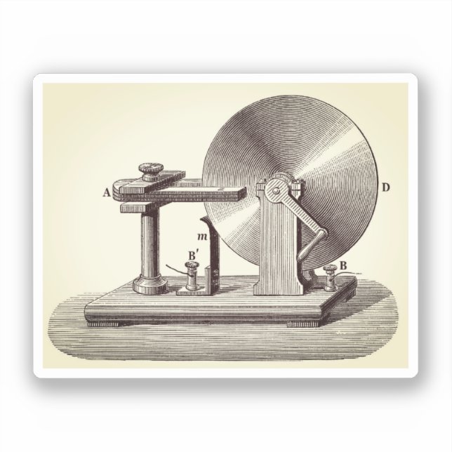 Sticker Générateur de disque Faraday (Recto)