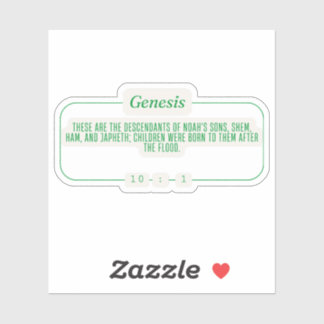 Sticker Genèse 10:1