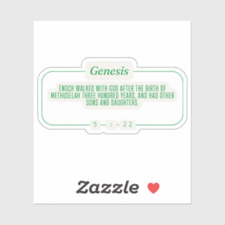 Sticker Genèse 5:22