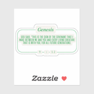 Sticker Genèse 9:12