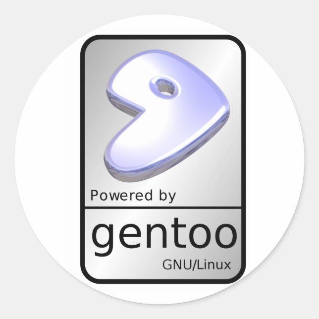 Sticker Gentoo Linux (Devant)