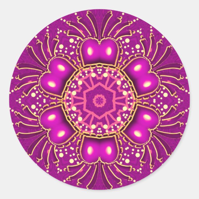 Sticker GeoBling rose (Devant)