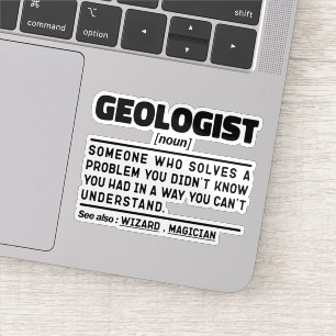 Sticker Géologue Noun Géologie Cool Diplôme étudiant
