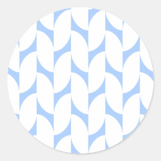Sticker géométrique bleu et blanc moderne
