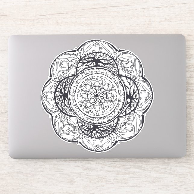 Sticker géométrique Mandala (Ordinateur)