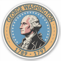 George Washington Illustration Badge de président 