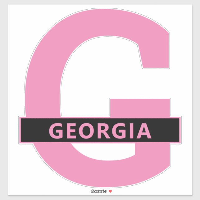 Sticker Géorgie (Feuille)