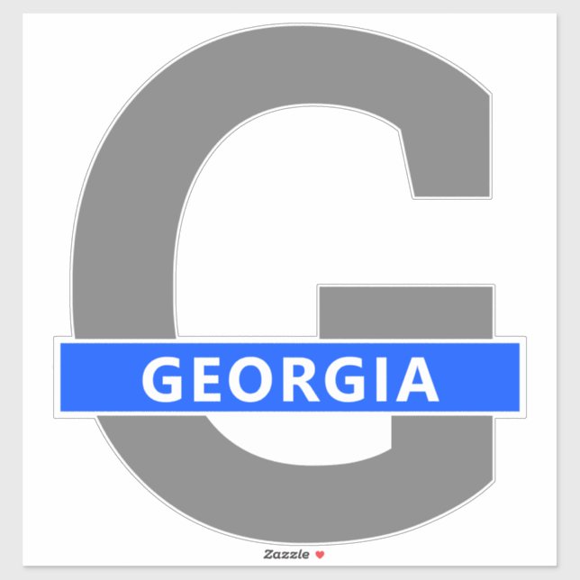 Sticker Géorgie (Feuille)