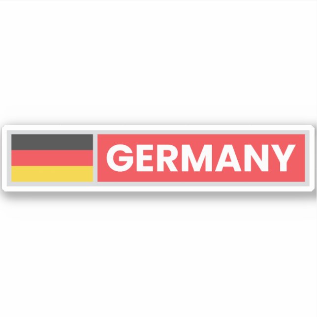 Sticker Germany National Flag (Devant)