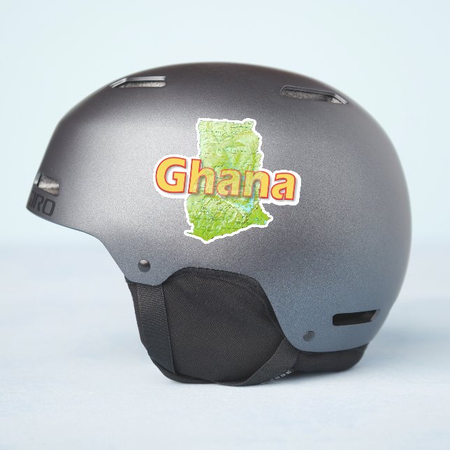 Sticker Ghana (Côté casque)