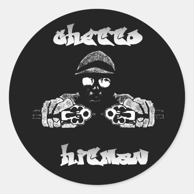 Sticker Ghetto Hitman (Devant)