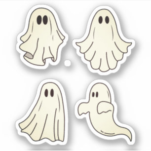 Sticker Ghost, Ghoul, Stickers Halloween