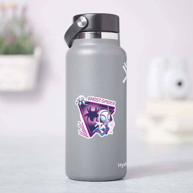 Sticker Ghost-Spider et TWIRL-E Toiles lumineuses Autocoll (HydroFlask)