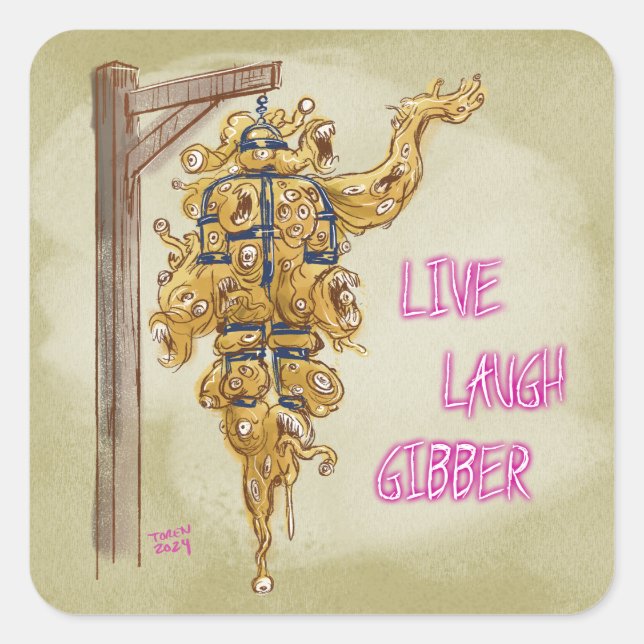 Sticker Gibber de rire en direct (Devant)