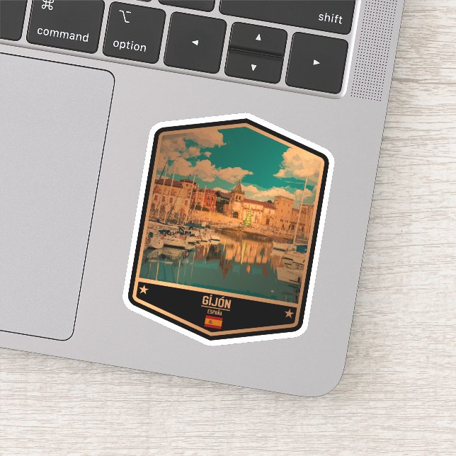 Sticker Gijón (Détail)