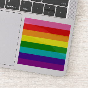 Sticker Gilbert Baker Gay pride Drapeau petit Carré