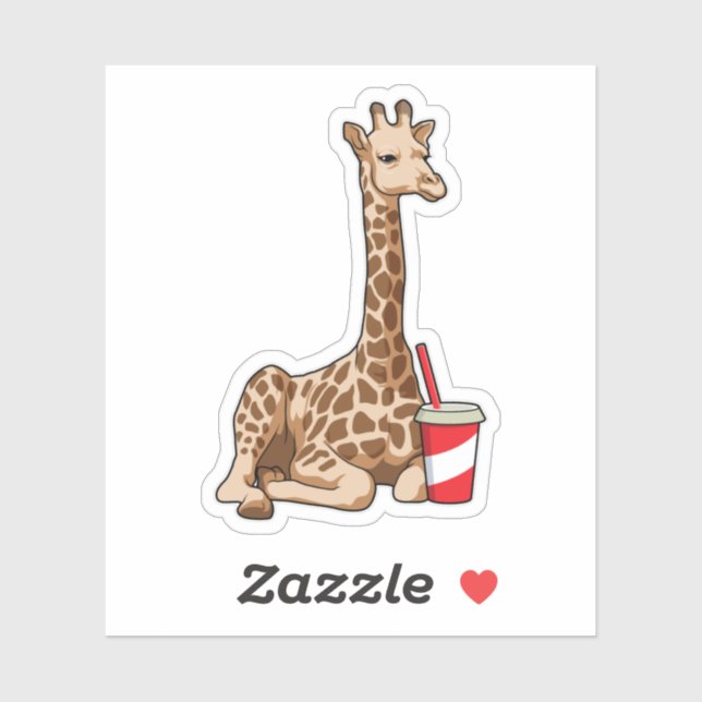 Sticker Girafe (Feuille)