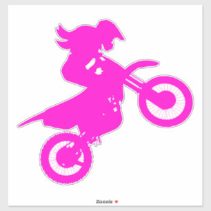 Sticker Girl Dirt Bike