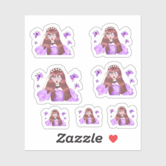 Sticker Girl Drawing