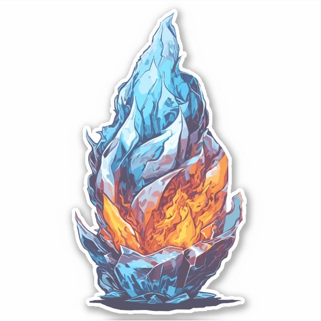 Sticker Glace brûlante (Devant)