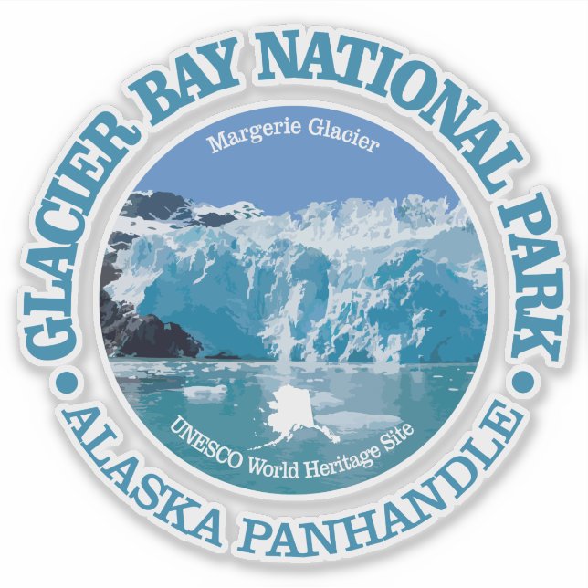 Sticker Glacier Bay NP (Devant)