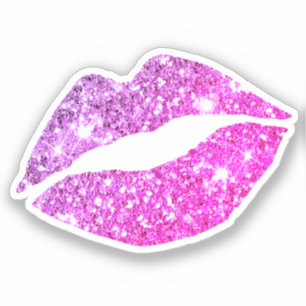 Sticker Glam Aesthétique Girly Hot rose Parties scintillan