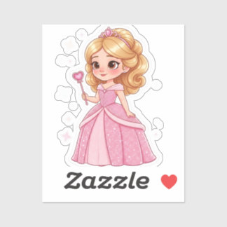 Sticker Glam Princess vinyle taillé sur mesure