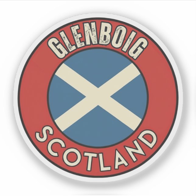 Sticker Glenboig, Écosse (Devant)