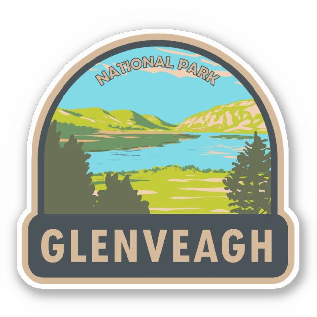 Sticker Glenveagh National Park Irlande Lough Veagh Travel (Devant)
