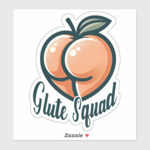 Sticker Glute Squad Fessier Peach Fessier Gymnastique Fitn