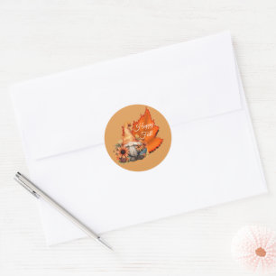 Sticker Gnome Happy Fall