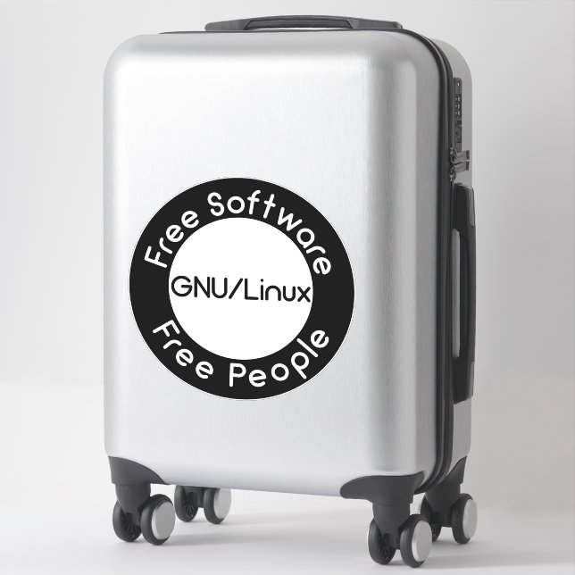 Sticker GNU/Linux (Sur valise)