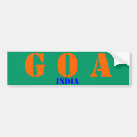 Sticker Goa India Bumper